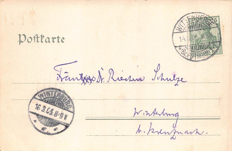 B488 Germany 1905 Wittenberge General view vintage postcard