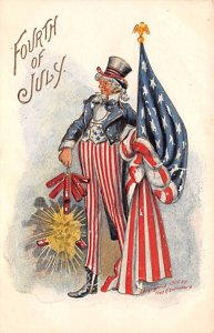 Artist Fred Lounsbury Fourth of July Postcard