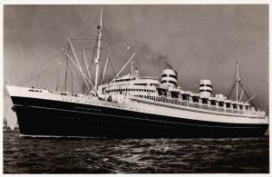 S.S. Nieuw Amsterdam Passenger Ship Holland-America Line Vintage RPPC C332