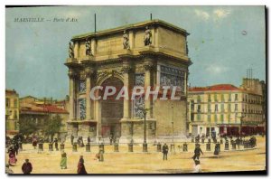 Old Postcard Marseille Porte d & # 39Aix