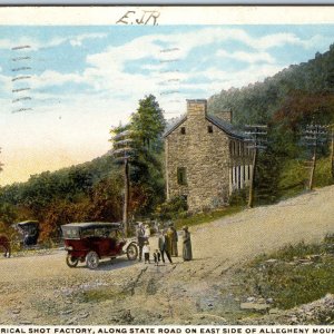 c1910s Schellsburg, PA Historical Shot Factory Touring Car PC Allegheny Mts A215