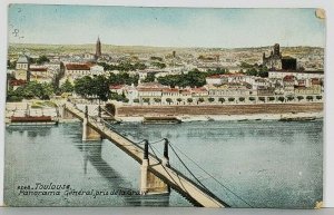 Toulouse Panoramic General pris de la Grave 1908 Postcard K12