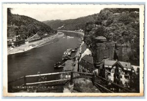 c1940's Herrnskretschen A E Czech Republic Vintage Posted RPPC Photo Postcard