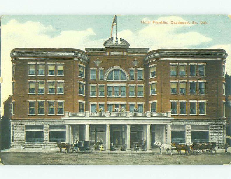 D-back HORSE AND CARRIAGES AT FRANKLIN HOTEL Deadwood South Dakota SD hr9556-39