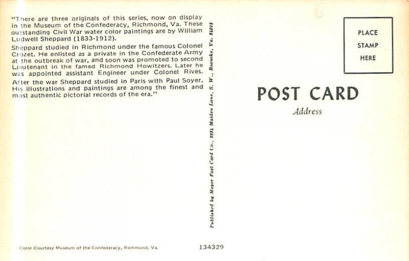 The Cavalryman Civil War Postcard