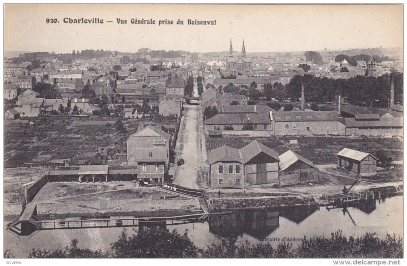 CHARLEVILLE, Ardennes, France, 1900-1910´s; Vue Generale Prise Du Beisenval