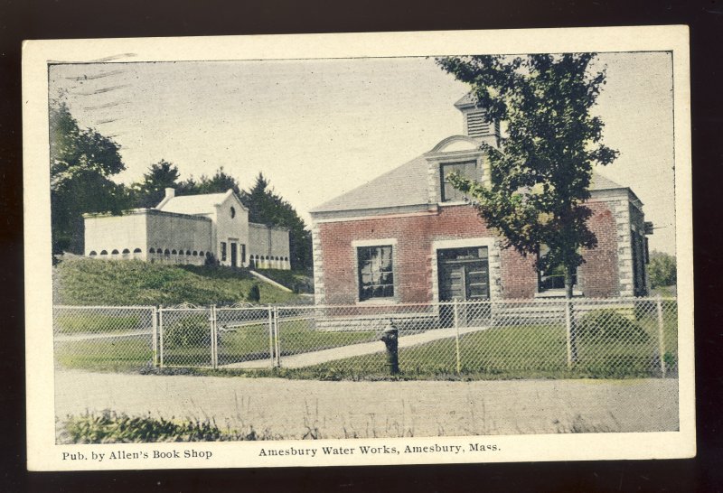 Amesbury, Massachusetts/MA Postcard, Water Works, 1978!