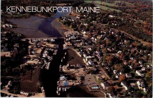 Postcard AERIAL VIEW SCENE Kennebunkport Maine ME AM0431