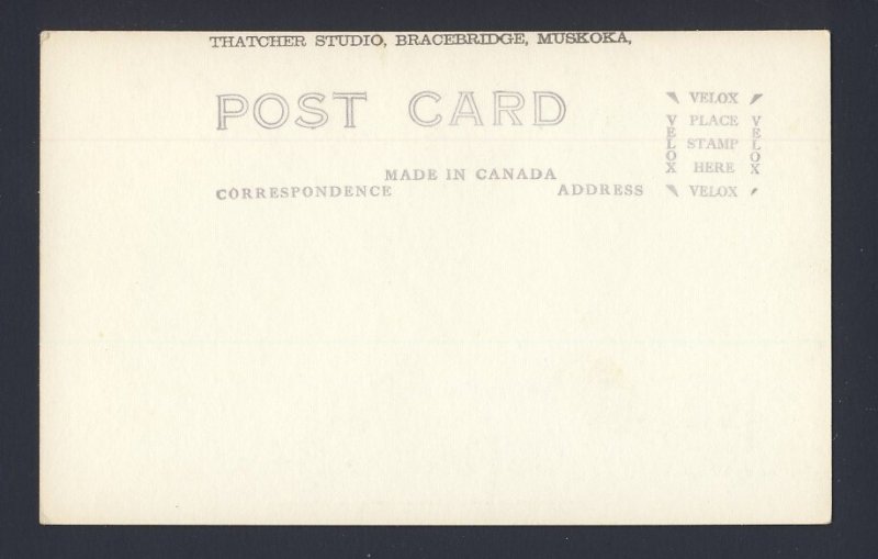 Sunset, LAKE MUSKOKA, ONTARIO CANADA RPPC real photo postcard