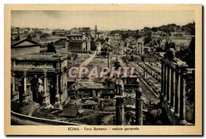 Italy Italia Roma Postcard Ancient Roman Forum Veduta generale