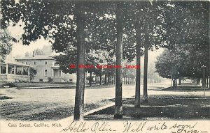 4 Postcards, Cadillac, Michigan, Church-Cass St-Canal-Taylor's Grove