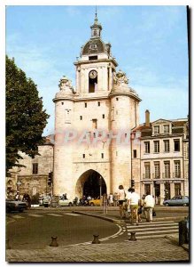 Modern Postcard La Rochelle Charente Maritime Door Grosse clock