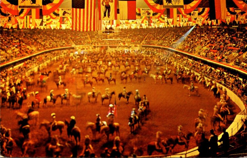 Texas Fort Worth Will Rogers Coliseum Annual Stock Rodeo Show The Grand Entry