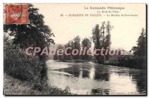 Postcard Old Normandy Picturesque the Banks of the Orne St Mrtin Sallen Mill ...