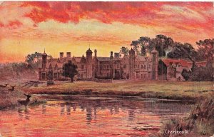 CHARLECOTE WARWICKSHIRE ENGLAND~BEAUTIFUL SUNSET VIEW~1907 HILDESHEIM POSTCARD