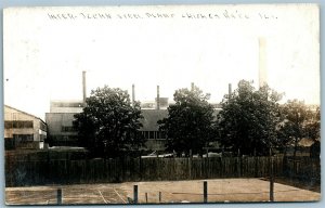 CHICAGO HEIGHTS IL STEEL PLANT ANTIQUE REAL PHOTO POSTCARD RPPC