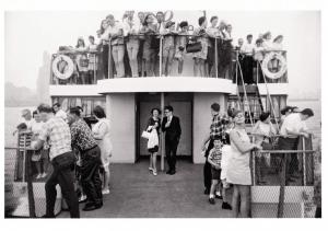 Miss Liberty Boat in New York Harbor in 1971 by Garry Win...