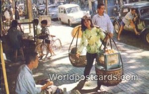 Sidewalk Vendor Saigon Vietnam, Viet Nam Unused 