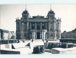 old rppc NATIONAL THEATER Zagreb Croatia HM1607