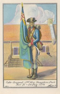 Colonel Enoch Poor 2nd New Hampshire Regiment Uniform Postcard