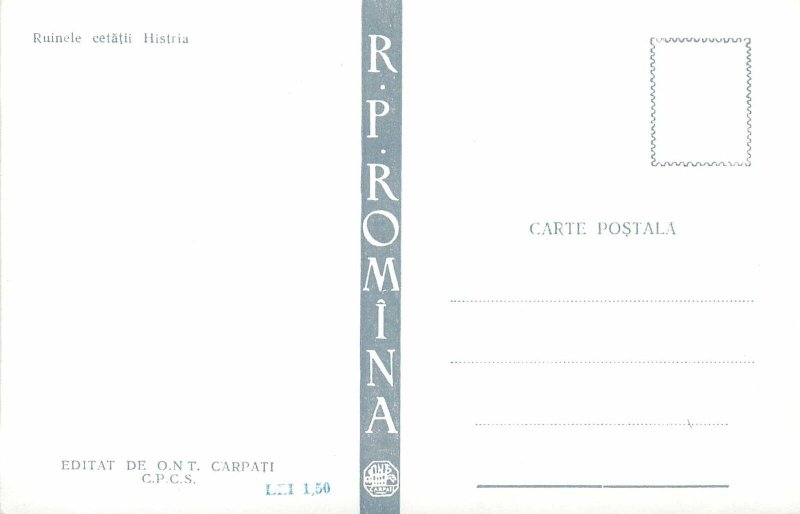 Postcard Romania Ruinele cetatii Histria