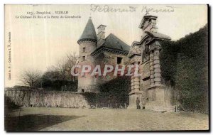 Old Postcard Vizille Dauphine The Chateau du Roi and Gate Connetable