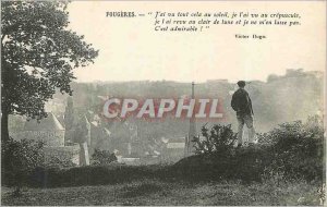 'Old Postcard Fougeres I''ve seen it all in the sun I saw the at dusk'