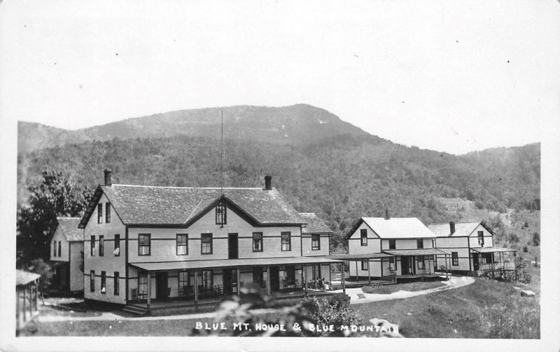 RPPC Blue Mountain Lake House Adirondacks New York 1920s Canton Vintage Postcard