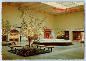 Dallas Texas TX Postcard Northpark Shopping Center Interior Scene 1977 Vintage