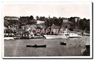 Old Postcard Thonon Les Bains Haute Sav Port Boat