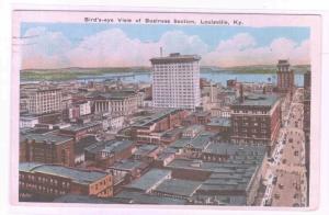 Panorama Business Section Louisville Kentucky 1928 postcard