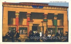 Egyptian Pavilion 1933 Chicago, Illinois USA Worlds Fair Exposition 1933 post...