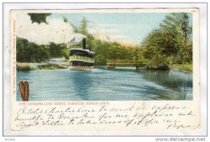 Steamer Longfellow going through Songs Lock, PU-1905