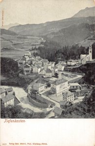 Switzerland Tiefenkasten General View vintage postcard