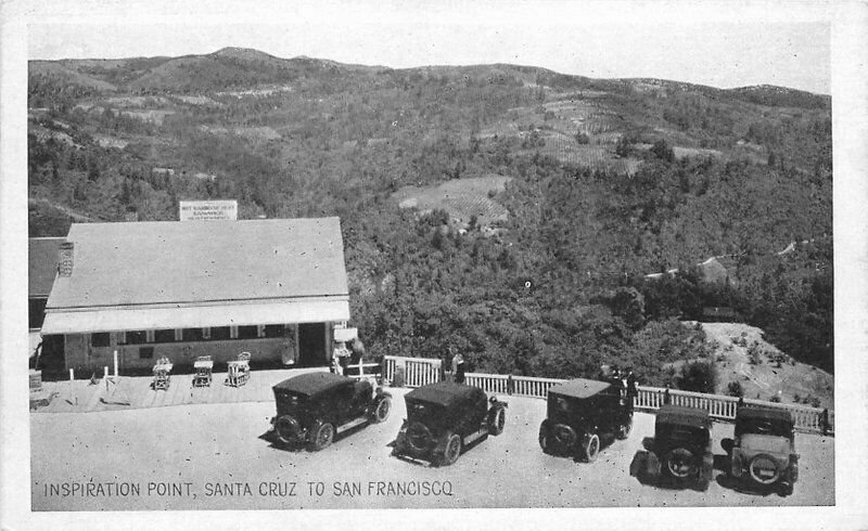 California Inspiration Pt Santa Cruz San Francisco 1920s RPPC Postcard 21-10771