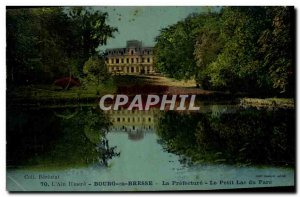 Old Postcard Prefecture The small lake lighthouse Bourg en Bresse