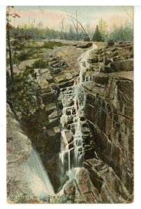 ME - Bar Harbor. Canyon Brook Falls  (crease)