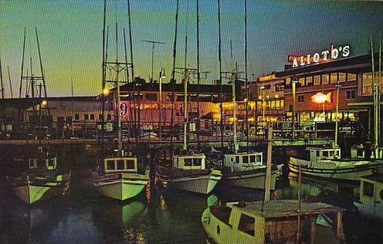 California San Francisco Fishermans Wharf At Night