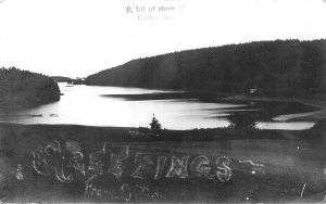 A Bit Of Shore Cutler ME Greetings Coastal View, Real Photo Postcard