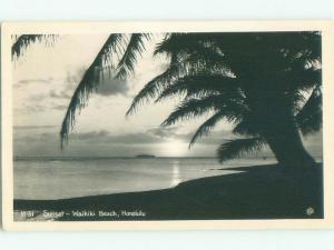 old rppc NICE VIEW Waikiki - Honolulu Hawaii HI i8919