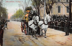 Fire Engine Toledo OH USA Postcard