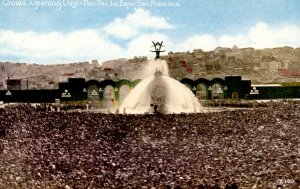 CA - San Francisco. 1915 Panama-Pacific Int'l Expo. Opening Day Crowd *RARE F...