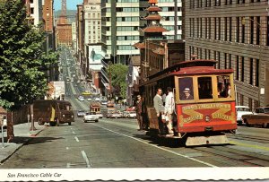 California San Francisco Cable Car On California Street