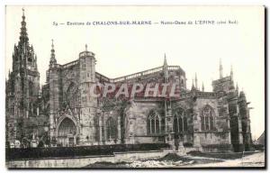 Old Postcard Our Lady of The Thorn surroundings Chalons sur Marne