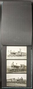 Vintage Album of RP Postcards, All Steam Locomotives, c 1950's. No 2