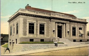 Postcard Post Office in Alton, Illinois