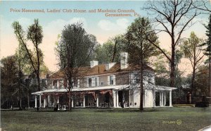 Price Homestead Ladies Club Mannheim Germantown Pennsylvania 1910c postcard