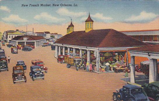 Louisiana New Orleans New French Market Curteich