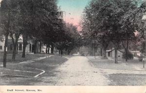 Macon Missouri Duff Street Antique Postcard J61114