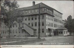 Farmington NH Cloutman Shoe Co Factory c1910 Postcard 